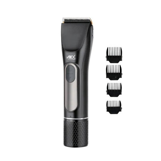 Anex Adjustable Hair Clipper with Guide Combs - Black (AG-7063) - Win Bachat