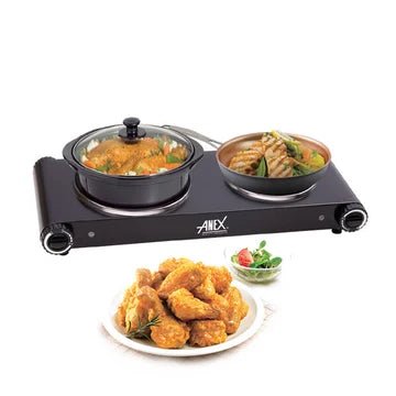 Anex AG-2062 Deluxe Double Hot Plate - Win Bachat