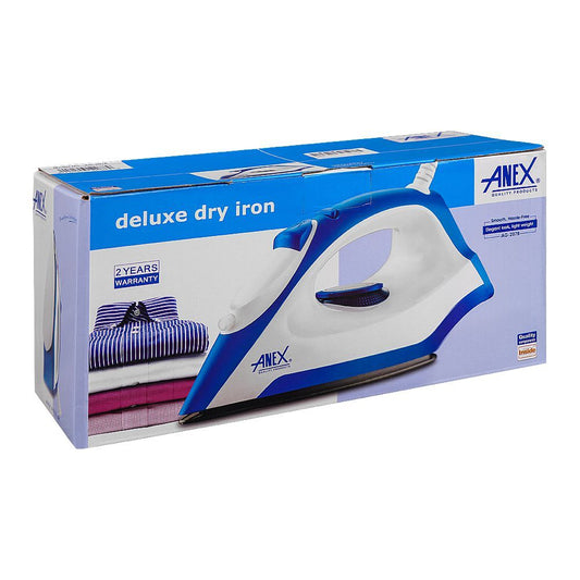 Anex AG-2078 Deluxe Dry & Spray Iron - Blue & White - Win Bachat