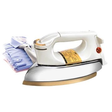 Anex AG-2179 Heavy Duty Dry Iron - Cream & Gold (AG-2179B) - Win Bachat