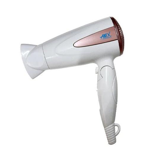 Anex Deluxe Hair Dryer - White & Rose Gold (AG-7008) - Win Bachat