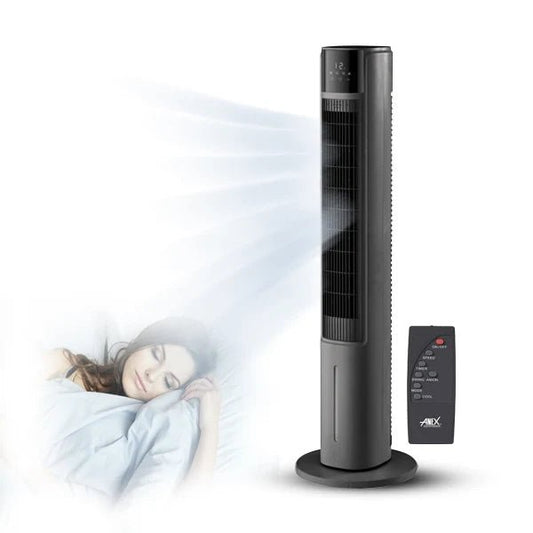 Anex Digital Tower Fan - Black (AG-9087) - Win Bachat