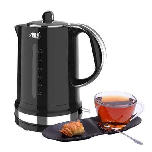 Anex Electric Kettle - Black & Silver (AG-4064) - Win Bachat