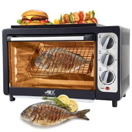 Anex Electric Oven Toaster with Grill - Black (AG-3069TT) - Win Bachat