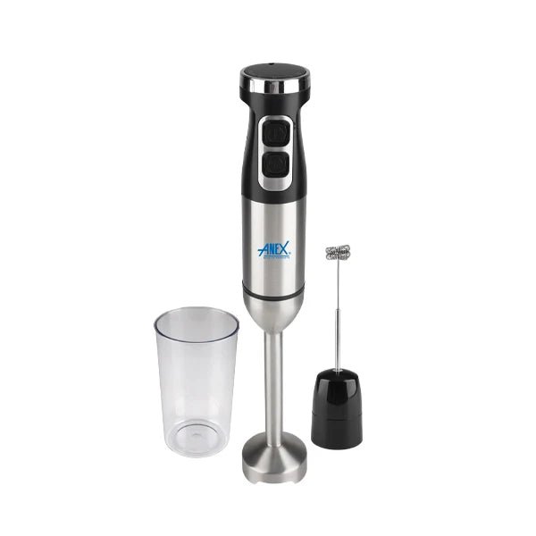 Anex Hand Blender with Frother Attachment & Beaker (AG-144) - Win Bachat