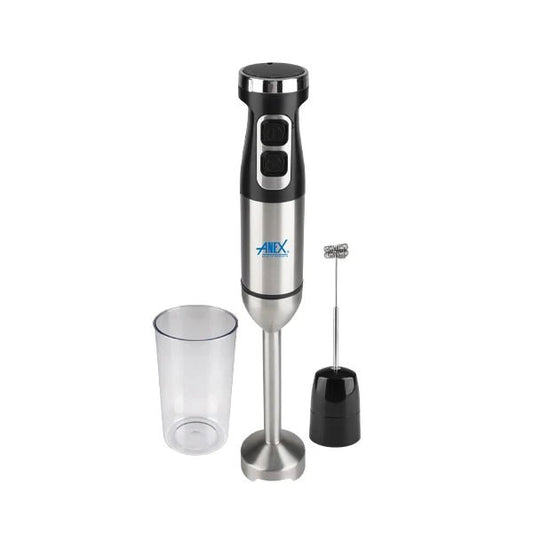 Anex Hand Blender with Frother Attachment & Beaker (AG-144) - Win Bachat
