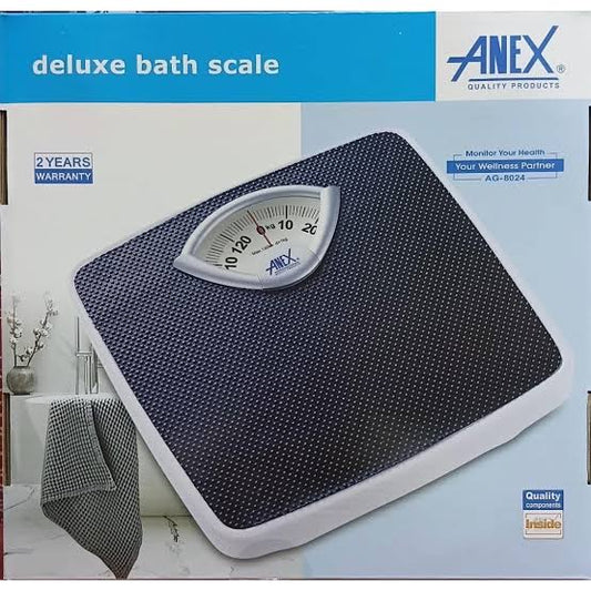 Anex Mechanical Bathroom Scale - Black (AG-8024) - Win Bachat