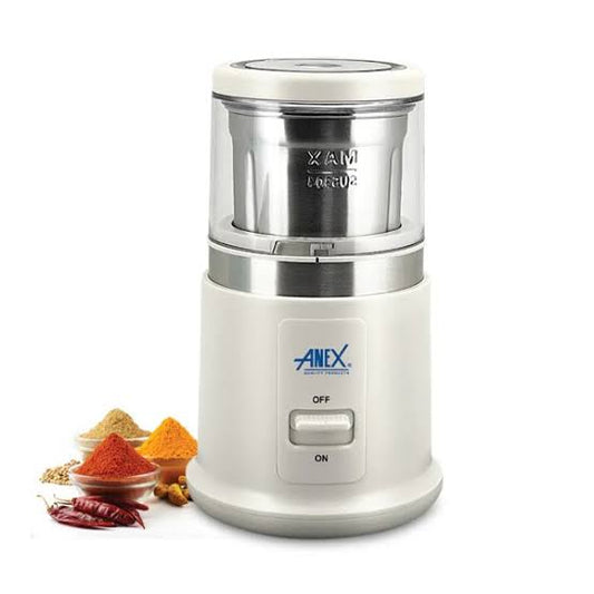 Anex Mini Electric Spice Grinder with Stainless Steel Cup (AG-648) - Win Bachat