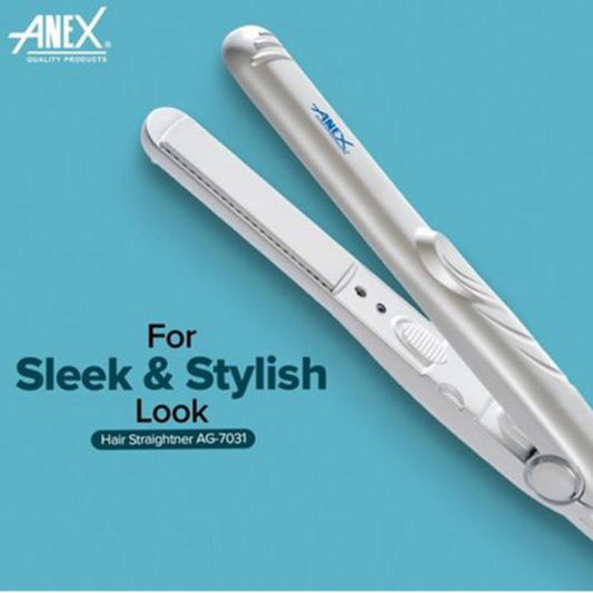 Anex Slim Hair Straightener - Silver (AG-7031) - Win Bachat