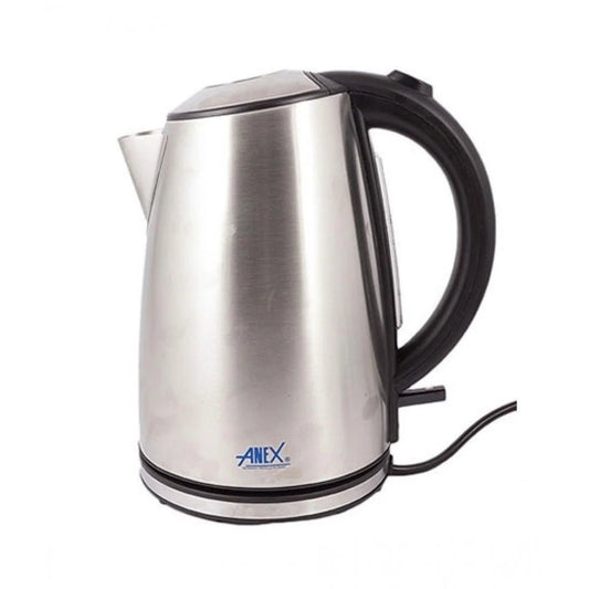 Anex Stainless Steel Electric Kettle - Silver & Black (AG-4046) - Win Bachat