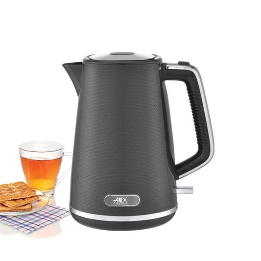 Anex Textured Electric Kettle - Grey & Black (AG-4065) - Win Bachat