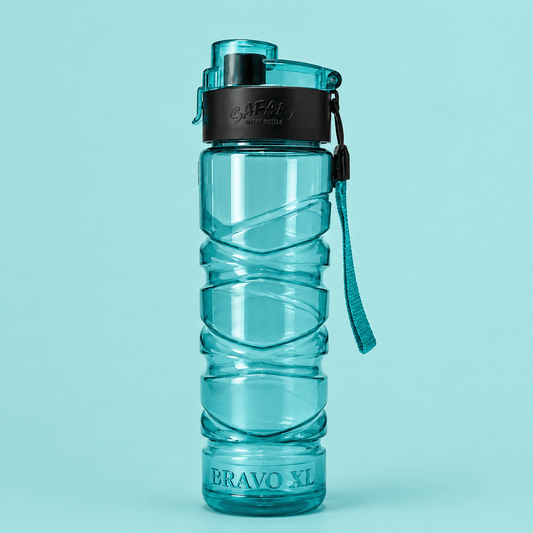 Aqua Blue One-Hand Operation Water Bottle – 800ml - Win Bachat