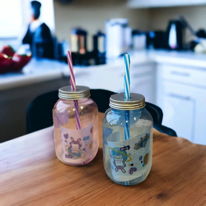 baby jar with straw - Win Bachat