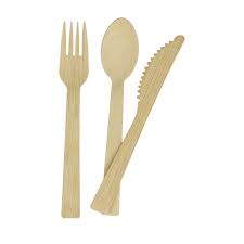 Bamboo ware set (4 spoons 4 knives 4 forks) - Win Bachat