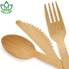 Bamboo ware set (4 spoons 4 knives 4 forks) - Win Bachat