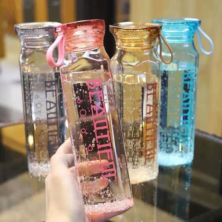 Beautiful Glass water bottle - Win Bachat