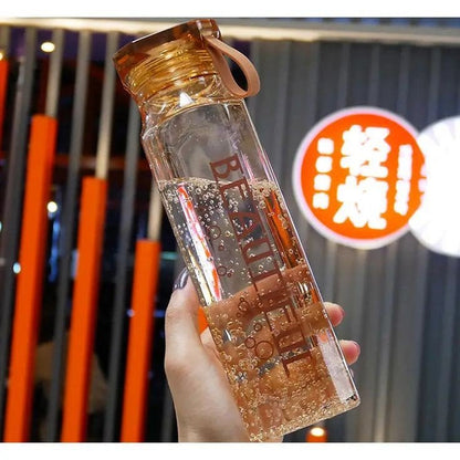 Beautiful Glass water bottle - Win Bachat