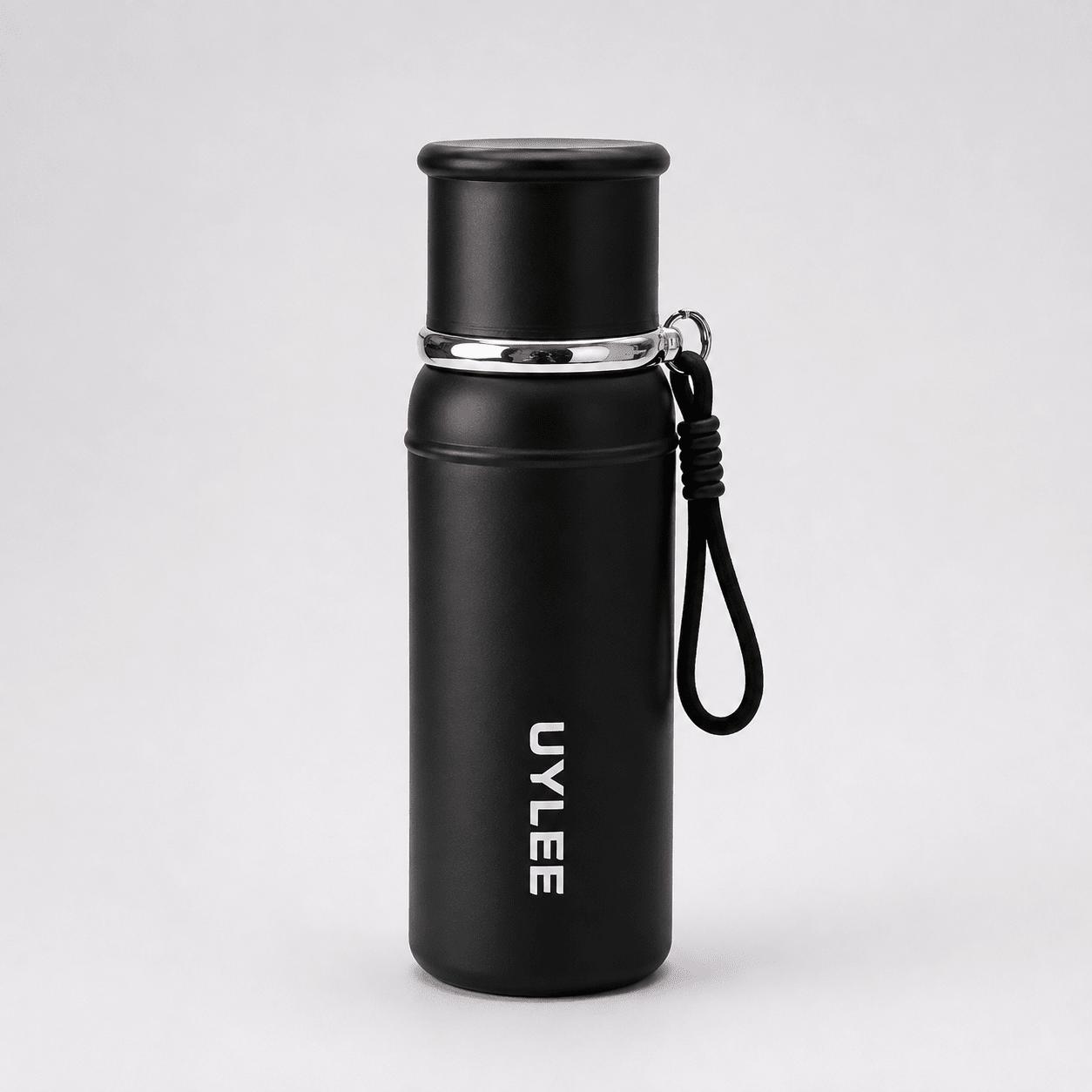 Black Smart Stainless Steel Bottle - Win Bachat