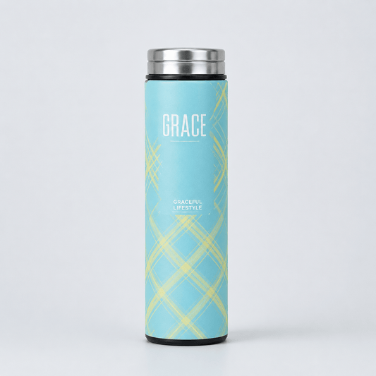 Blue Diamond Printed Vacuum Flask - Win Bachat