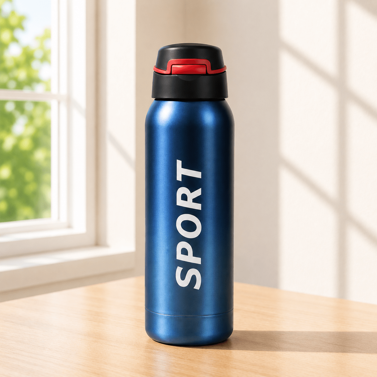 Blue Insulated Sports Bottle - Win Bachat