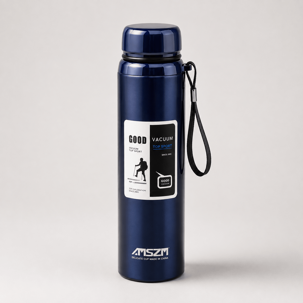 Blue Slim Travel Stainless Steel Bottle - Win Bachat