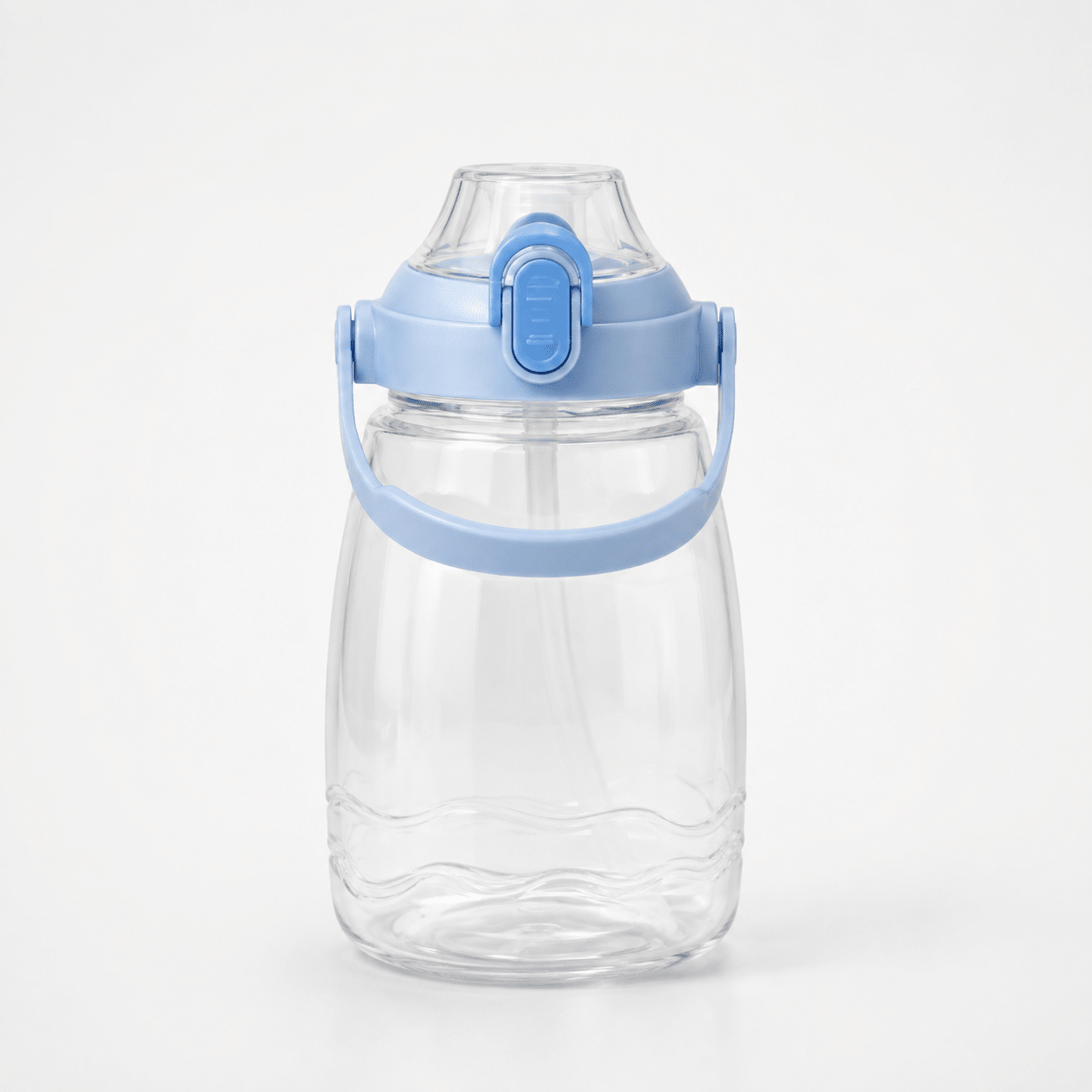 Blue Sports Water Bottle with Carry Handle - Win Bachat