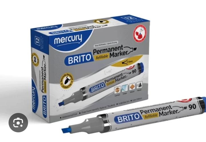 Brito Permeant Marker Each - Blue - Win Bachat