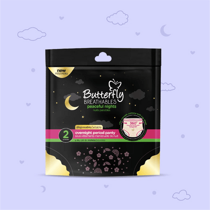 Butterfly Breathables Overnight Period Panty L-XL - 2 Pieces - Win Bachat