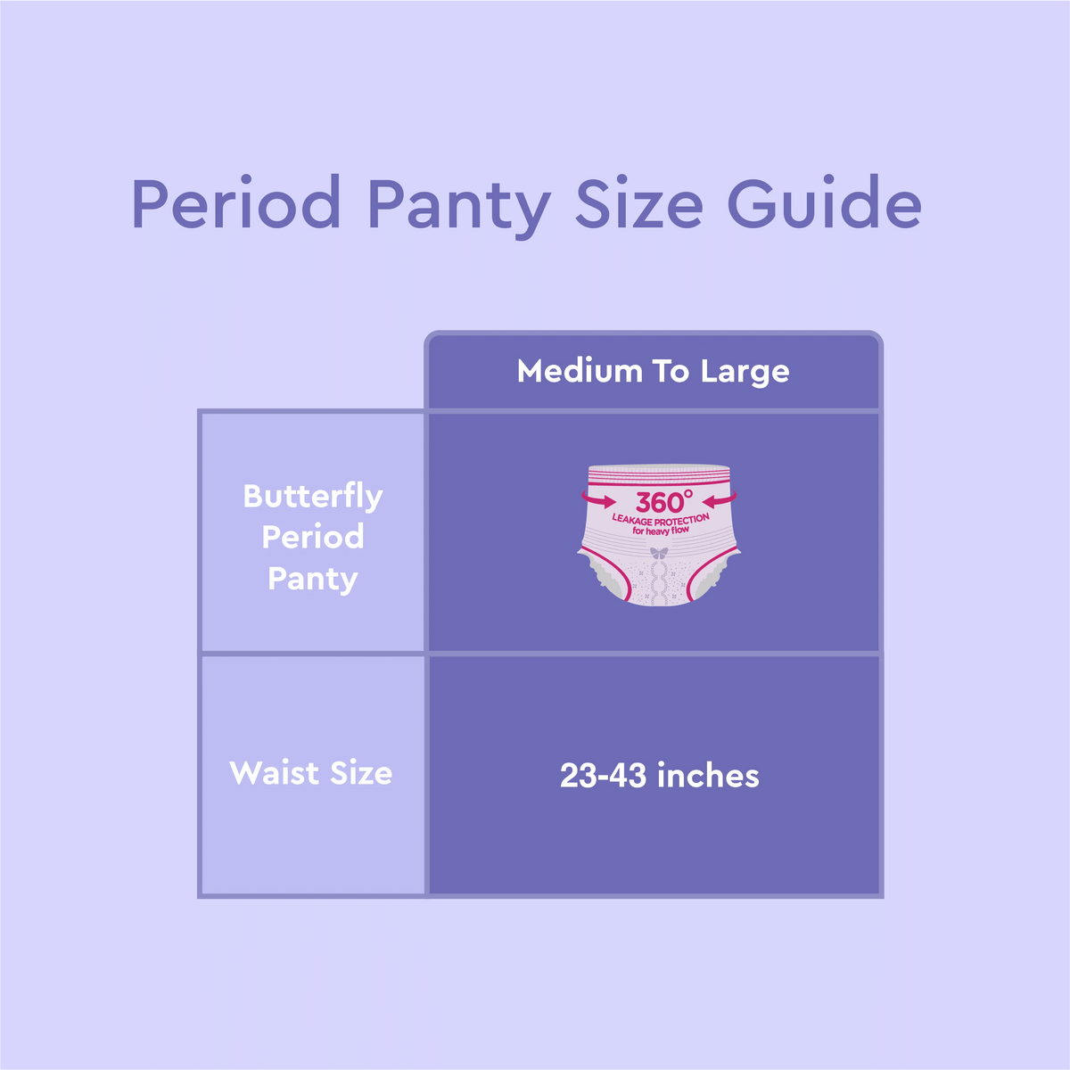 Butterfly Breathables Overnight Period Panty M-L - 2 Pieces - Win Bachat