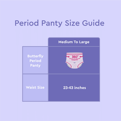 Butterfly Breathables Overnight Period Panty M-L - 2 Pieces - Win Bachat