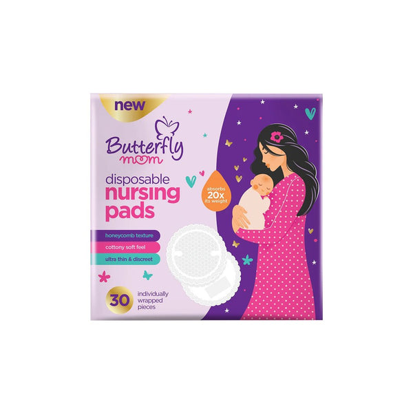 Butterfly Mom Disposable Nursing Pads - 30S - Win Bachat