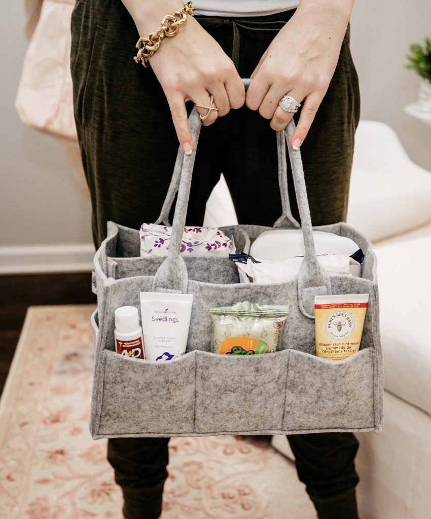 Caddy Organiser – Sturdy 3mm Thick Portable Baby Diaper Bag For Storage - Win Bachat