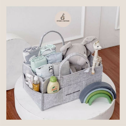 Caddy Organiser – Sturdy 3mm Thick Portable Baby Diaper Bag For Storage - Win Bachat