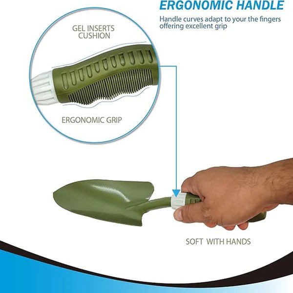 Carbon Steel Heavy Duty Hand Shovel – Garden Digging Tool - Win Bachat