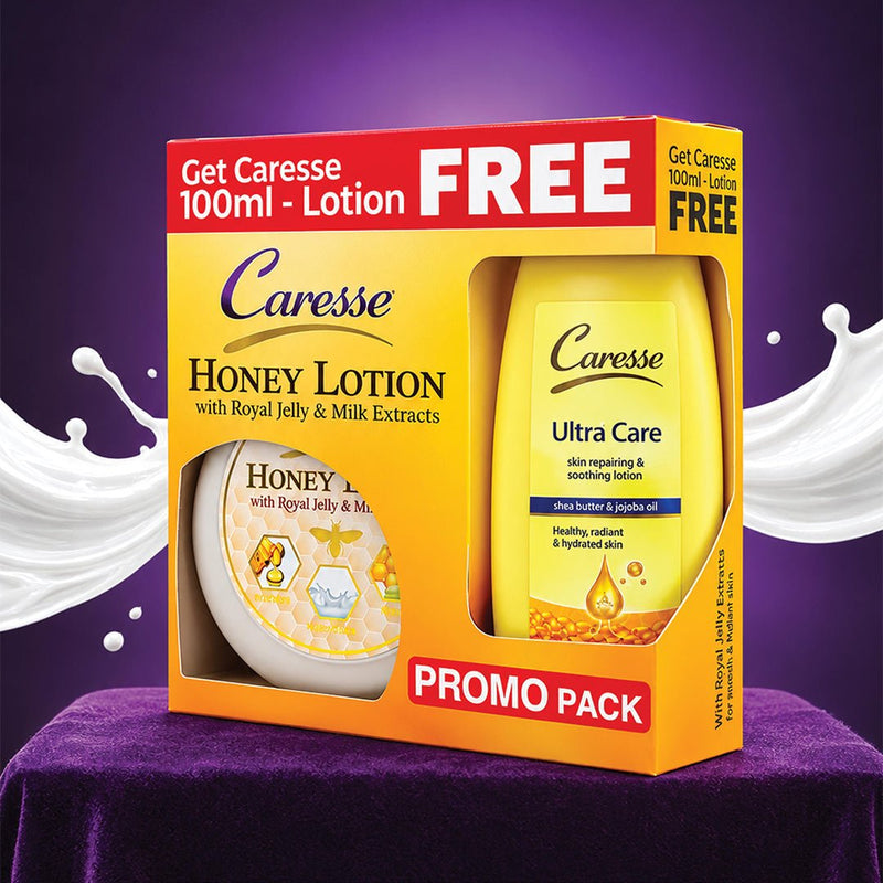 Caresse Honey Lotion 320 ML along with 100 ML Free Lotion - Win Bachat