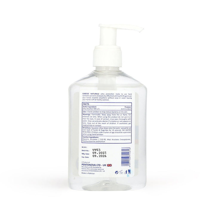 CARESSE NATURAL HAND SANITIZER SOOTHING ORIGINAL - 250ML - Win Bachat