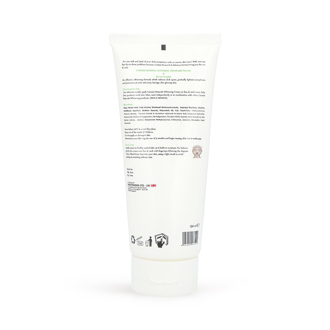 CARESSE NATURALS WHITENING CREAM - 150ml - Win Bachat