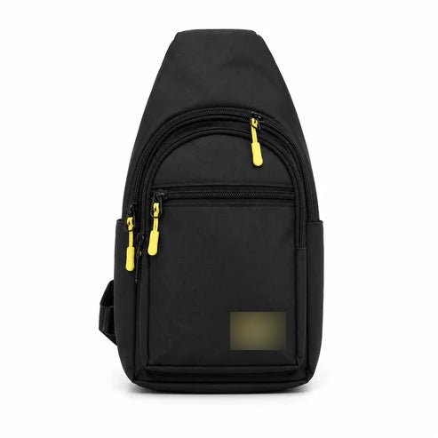 CAT Brand Chest Sling Bag Features A Durable Design Suitable For Travel And Outdoor Activities - Black - Win Bachat