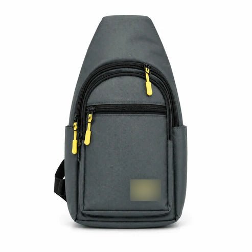 CAT Brand Chest Sling Bag Features A Durable Design Suitable For Travel And Outdoor Activities - Gray - Win Bachat