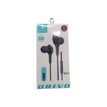 Celibery CEL-16 Drivo 2-in-1 Wired Earphones with Microphone - Win Bachat