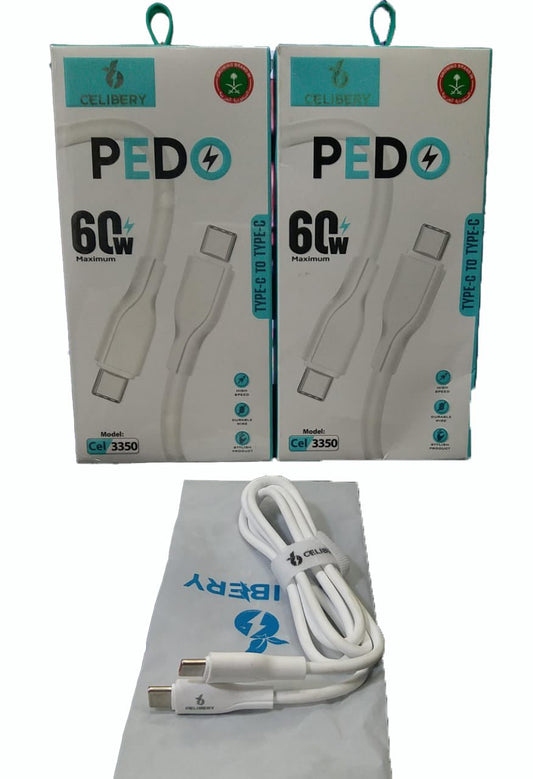 Celibery PEDO CEL-3350 60W USB-C to USB-C Fast Charging Cable - Win Bachat