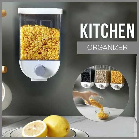 Cereal Grain Dispenser Wall Mounted 1.5 LTR - Win Bachat