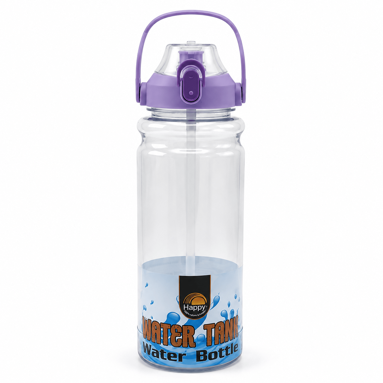 Clear Sport Grip Water Bottle - Win Bachat