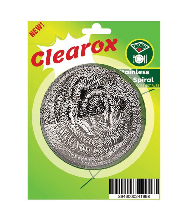 Clearox Stainless Steel Spiral Scourer - Win Bachat
