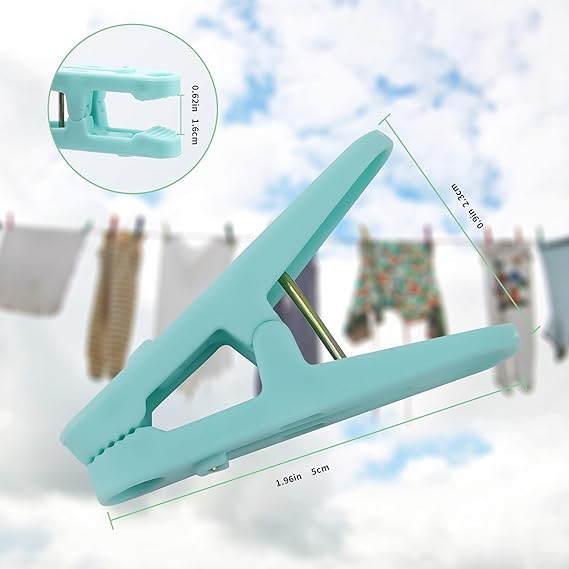 Clothespins Plastic Colorful Clips (25 pcs) - Win Bachat