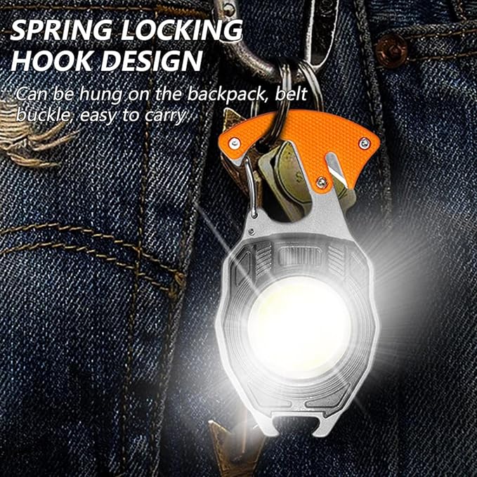 Cob keychain light with lighter - Win Bachat