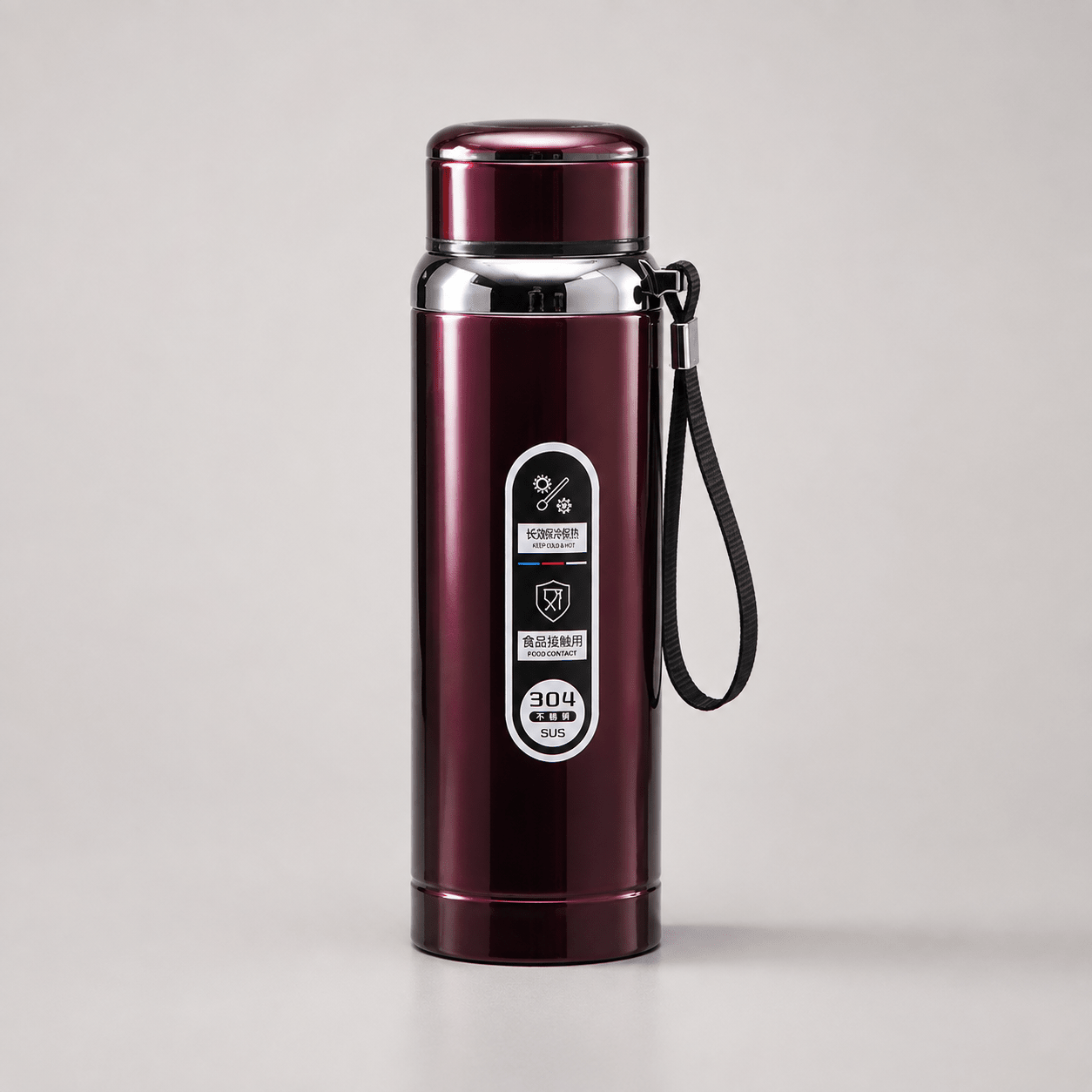 Coffee Brown Premium Travel Vacuum Flask - Win Bachat