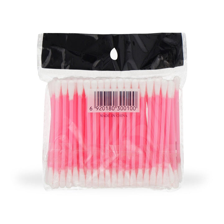 Cotton Buds (Plastic) - 100Pc (Tip Top) Pink - Win Bachat