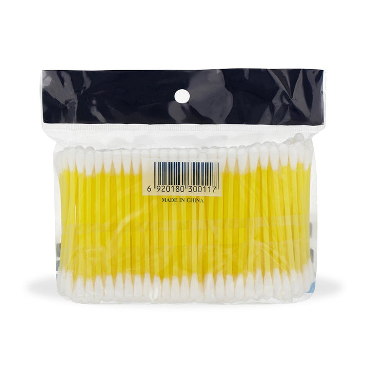 Cotton Buds Top Tip - 200Pc (Pouch) Yellow - Win Bachat