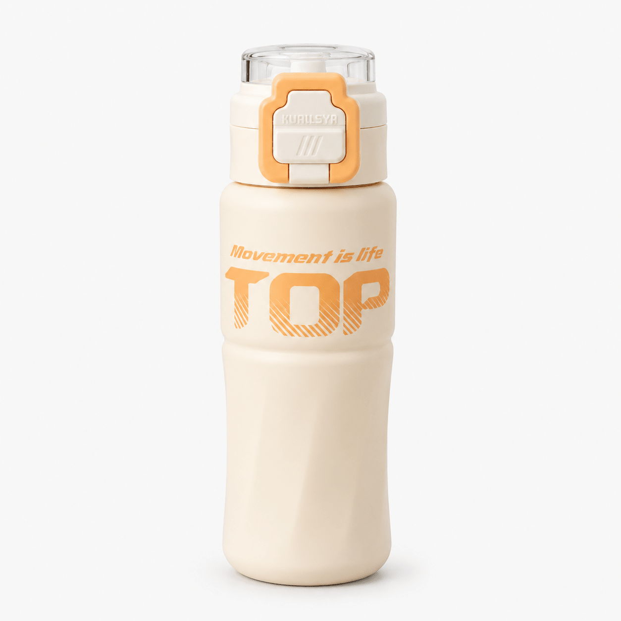 Cream Sport Flip Lock Bottle - Win Bachat